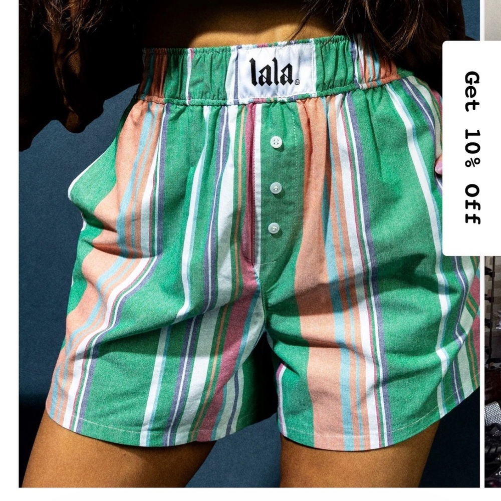 Dressed in Lala Country Club Stripe Boxer Shorts